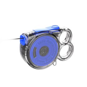 Mini Retractable Dog Leash - For Small Pets Lightweight Design Easy To Use Ideal For Outdoor Use (Color: Blue)